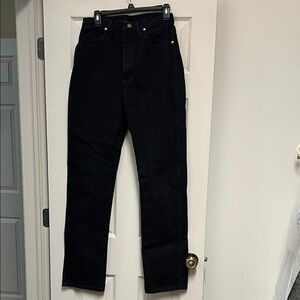 Wrangler Black Straight Leg Jeans
